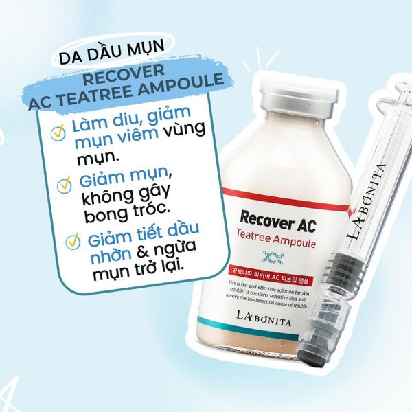 Tinh Chất Tràm Trà Giảm Mụn La Bonita Recover AC Tea Tree Ampoule