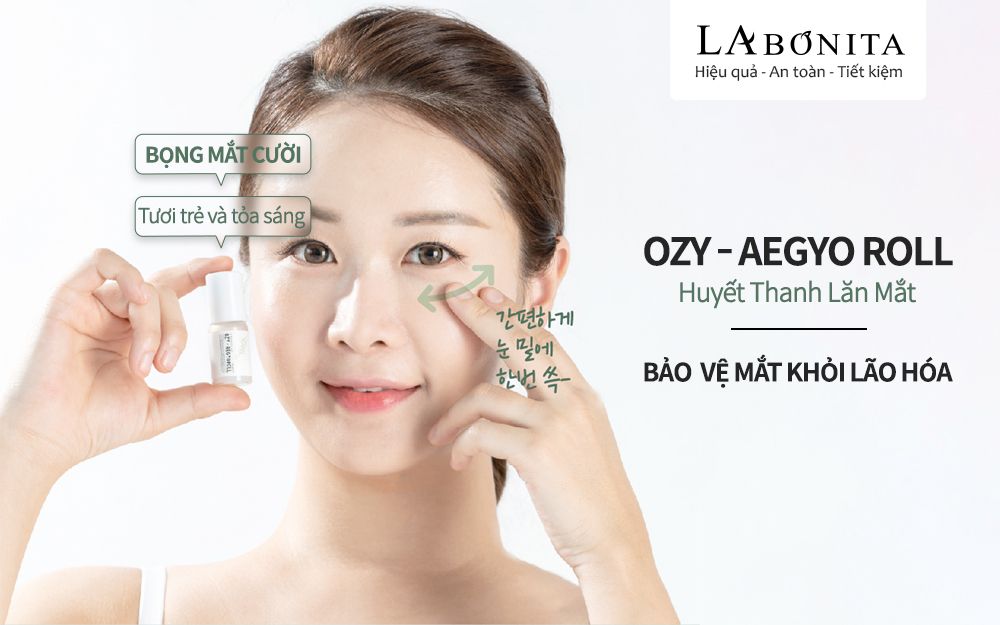 Huyết thanh lăn mắt chống nhăn, bảo vệ vùng da mắt không lão hóa