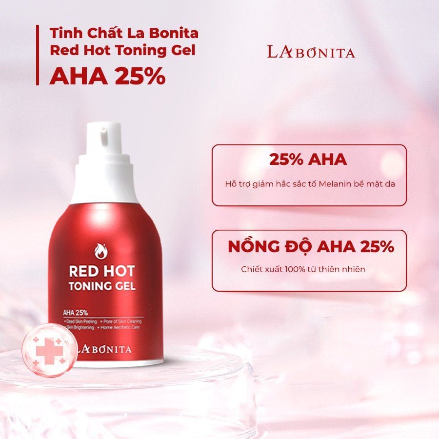 [Review] Peel Da La Bonita Red Hot Toning Gel AHA 25% + Lợi Khuẩn 30g