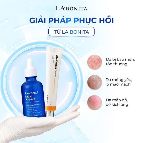 GIẢI PHÁP PHỤC HỒI TEO DA, GIÃN MAO MẠCH DO BÀO MÒN, TIỀN SỬ DA NHIỄM CORTICOID