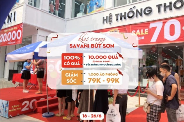 Tưng bừng khai trương Savani Bút Sơn - Thanh Hóa