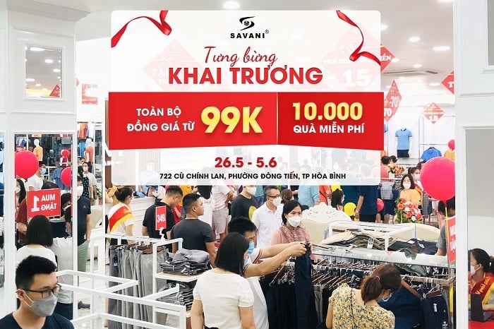 Tưng bừng khai trương Savani Hòa Bình