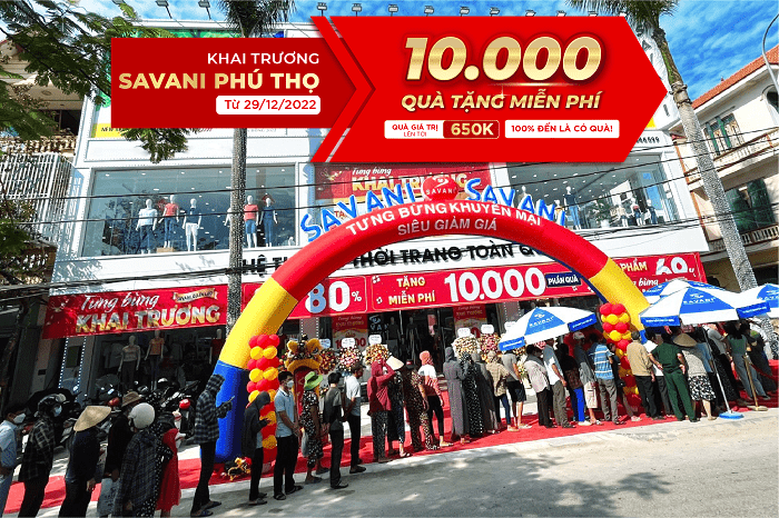 Tưng bừng khai trương Store 58 - Savani Phú Thọ