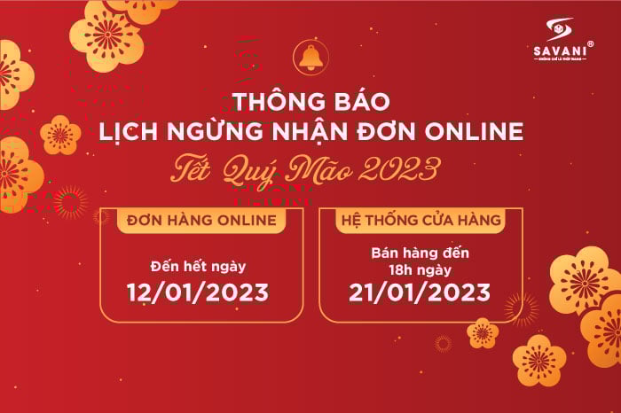 THÔNG BÁO LỊCH NGỪNG NHẬN ĐƠN ONLINE - TẾT QUÝ MÃO 2023