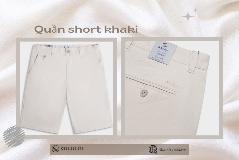 20+ quần short kaki nam đẹp hàng chuẩn chất lượng cao 2025