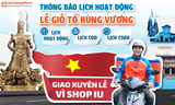 GIAO HÀNG NHANH THÔNG BÁO LỊCH HOẠT ĐỘNG LỄ GIỖ TỔ HÙNG VƯƠNG 2024