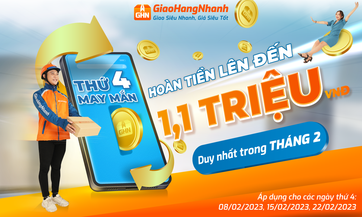 THỨ 4 MAY MẮN NHẬN HOÀN TIỀN KHỦNG LÊN ĐẾN 1,1 TRIỆU VNĐ