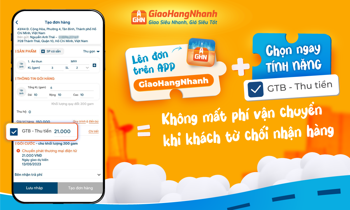 CÔNG THỨC GIÚP CHỦ SHOP KHÔNG MẤT PHÍ VẬN CHUYỂN KHI KHÁCH TỪ CHỐI NHẬN HÀNG