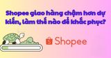 Shopee giao hàng chậm hơn dự kiến, nên xử lý thế nào?