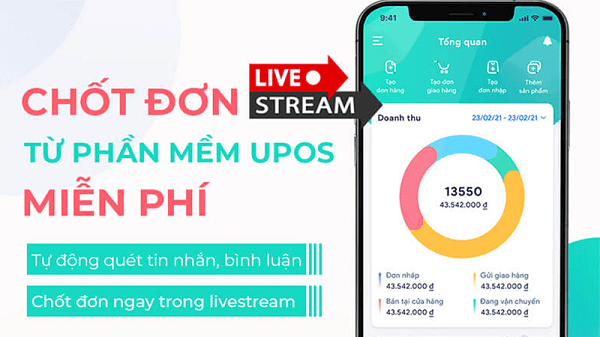 phần mềm chốt đơn livestream miễn phí