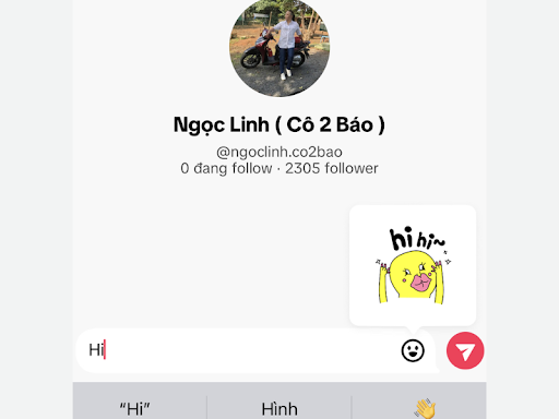 cách nhắn tin trên tiktok