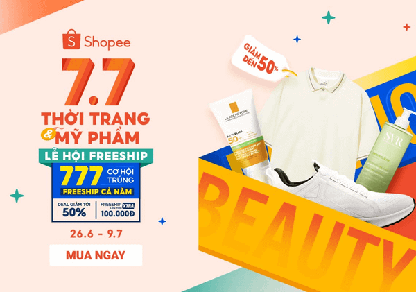 Tham gia các chương trình khuyến mãi của Shopee, giúp shop mở rộng tệp khách hàng nhanh chóng.