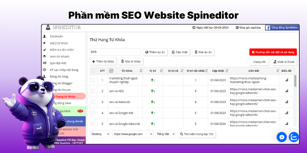 phần mềm SEO tốt nhất