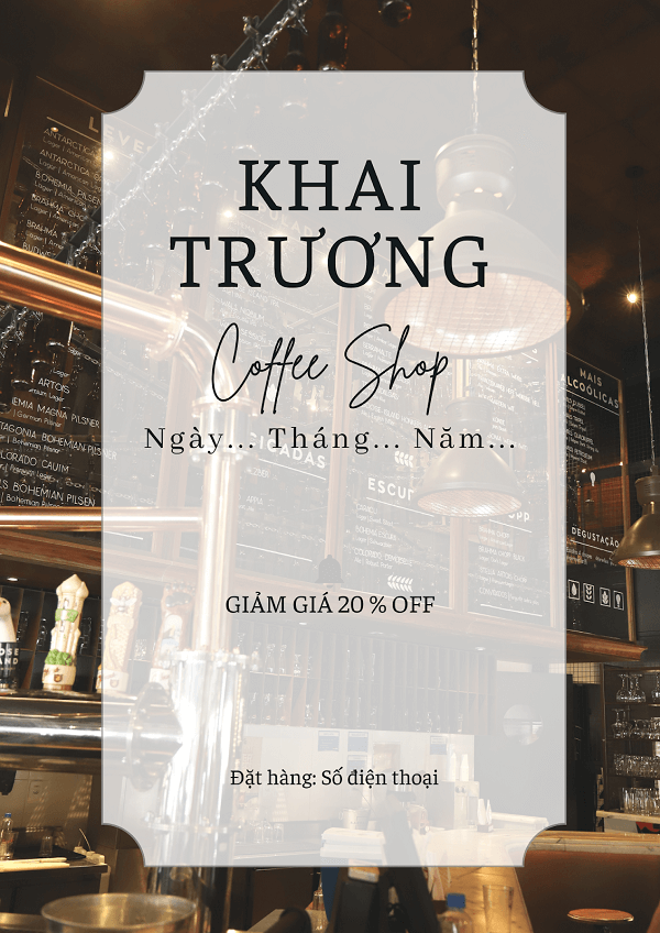 thiệp mời khai trương đẹp