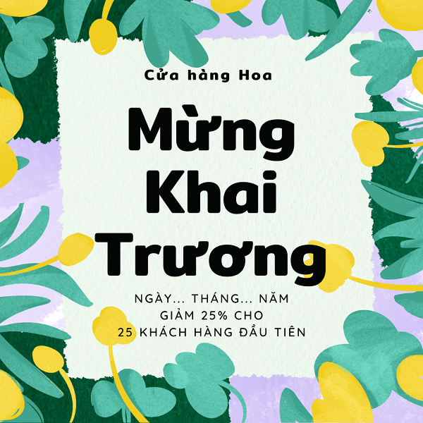 thiết kế thiệp mời khai trương