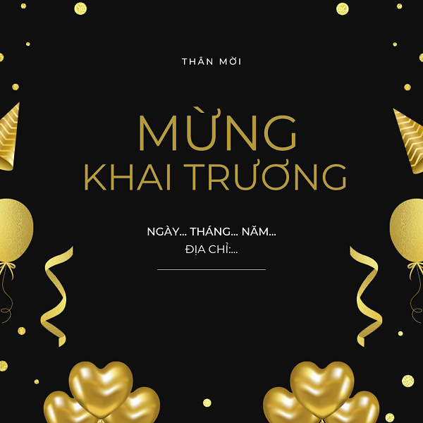 thiệp mời khai trương công ty