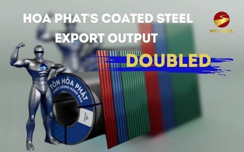 Hoa Phat's coated steel export output doubled