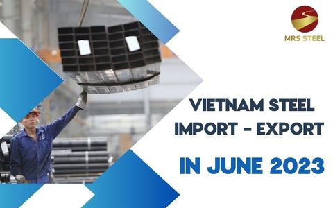 The situation of Vietnam's steel import and export in June 2023