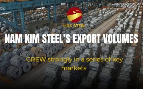 Nam Kim Steel's export volumes grew strongly in a series of key markets