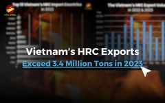 The Vietnam’s HRC export volume reached over 3.4 million tons in 2023