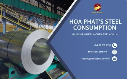 Hoa Phat's steel consumption in november increased again