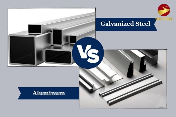 How do you distinguish between galvanized steel vs aluminum?