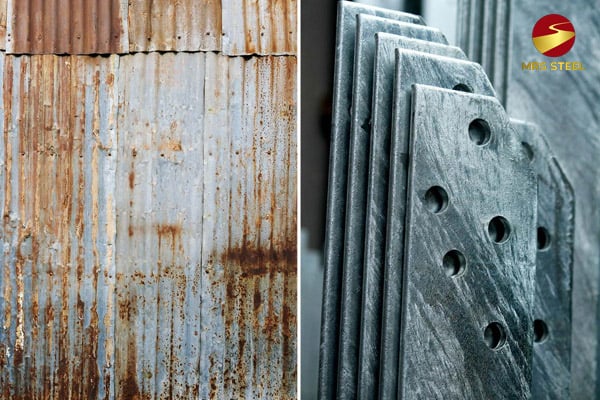 Galvanized steel has stronger scratch resistance compared to painted steel