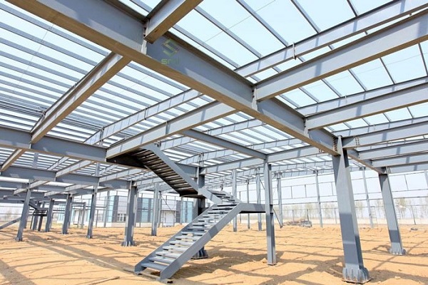 Structural steel is used to make prefabricated steel buildings