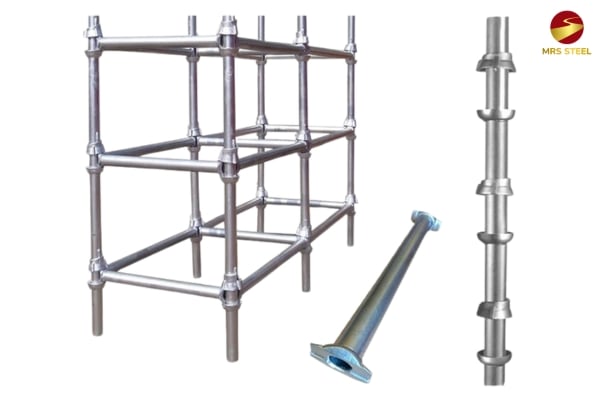 Hot-dip galvanized steel is used to make scaffolding