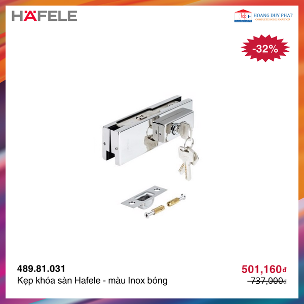 Kẹp khóa sàn Inox bóng DIY 489.81.031