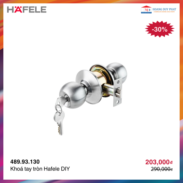 Khoá tay tròn Hafele DIY 489.93.130