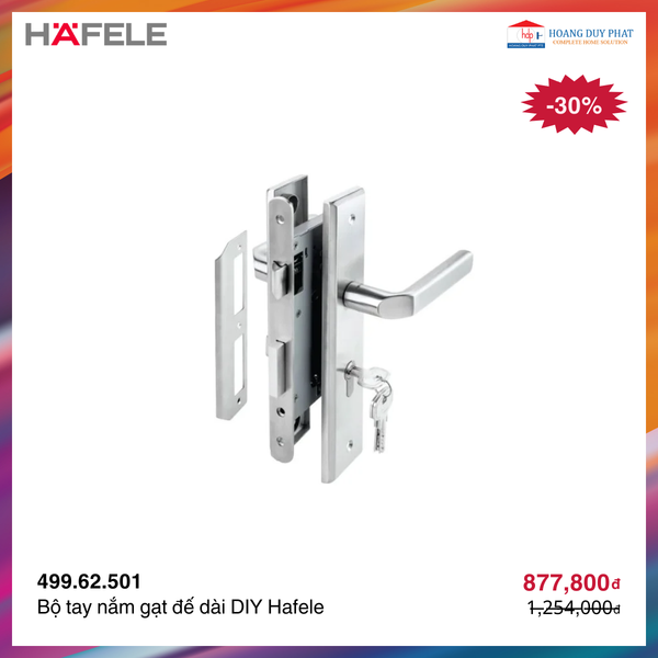 Bộ tay nắm cửa DIY Hafele 499.62.501
