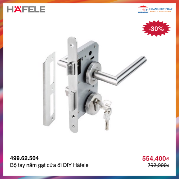Bộ tay nắm cửa DIY Hafele 499.62.504