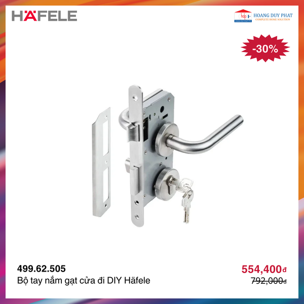 Bộ tay nắm cửa DIY Hafele 499.62.505