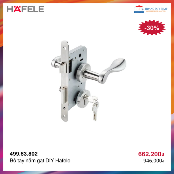 Bộ tay nắm cửa DIY Hafele 499.63.802