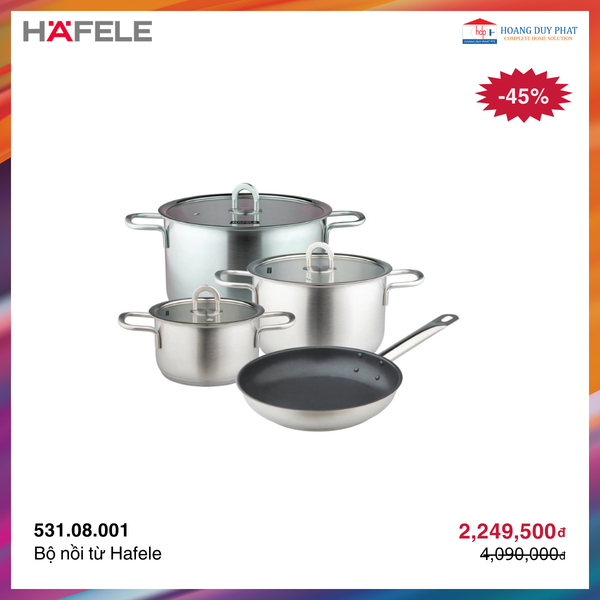 Bộ nồi từ Hafele 531.08.001