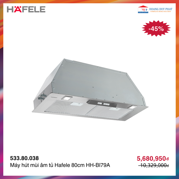 Máy hút mùi âm tủ Hafele 80cm HH-BI79A 533.80.038