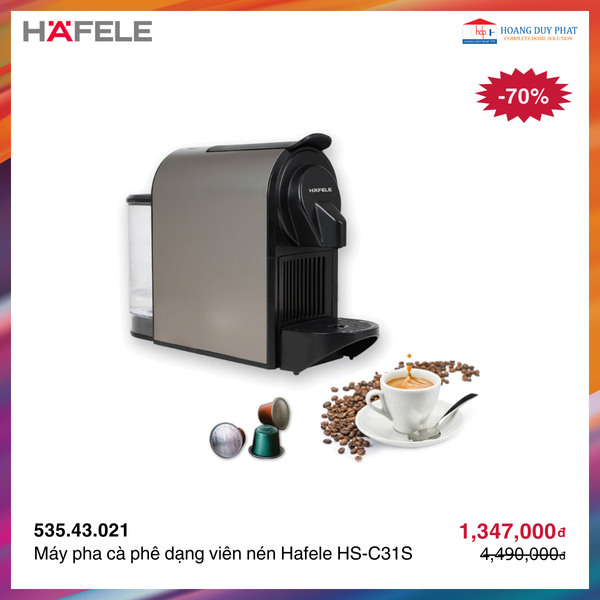 Máy pha cà phê dạng viên nén Hafele HS-C31S 535.43.021