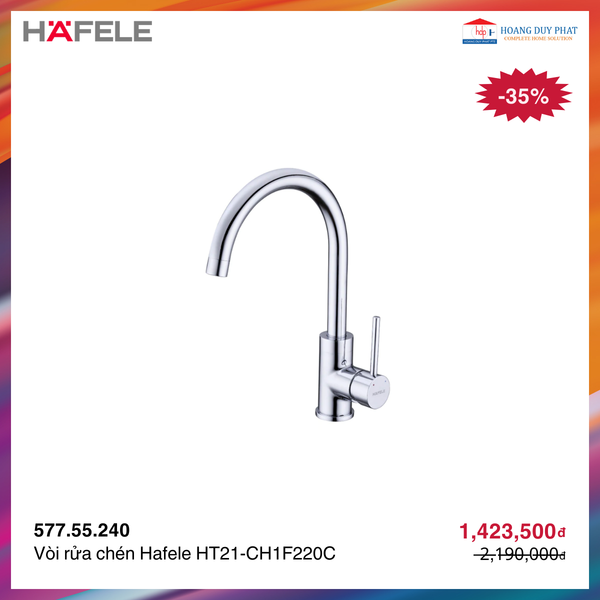Vòi rửa chén Hafele HT21-CH1F220C 577.55.240