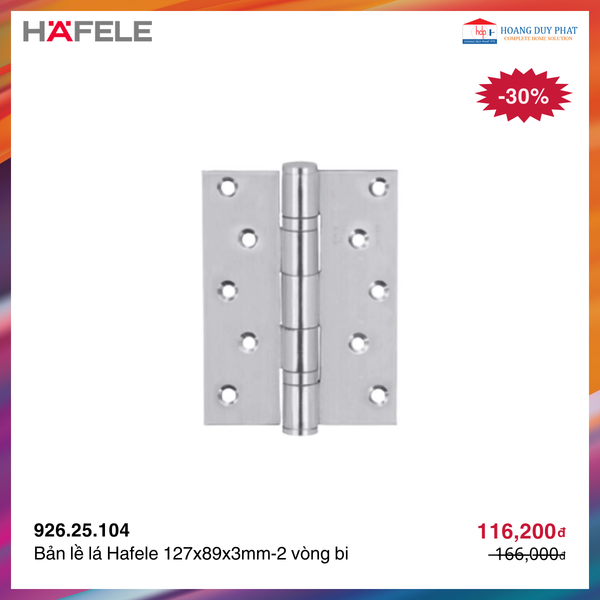 Bản lề lá 127x89x3mm-2 vòng bi 926.25.104