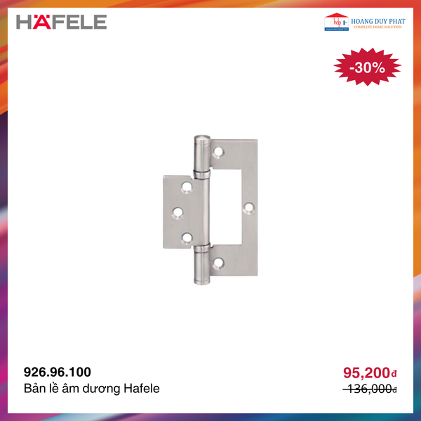 Bản lề âm dương Hafele 926.96.100
