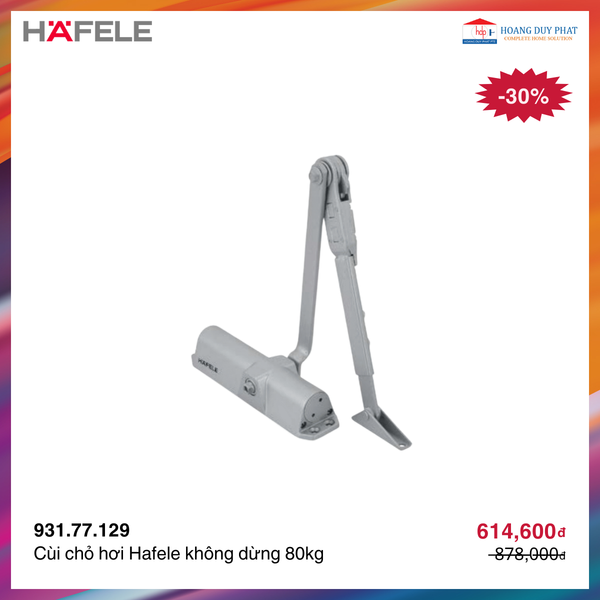 Cùi chỏ hơi Hafele không dừng 80kg 931.77.129