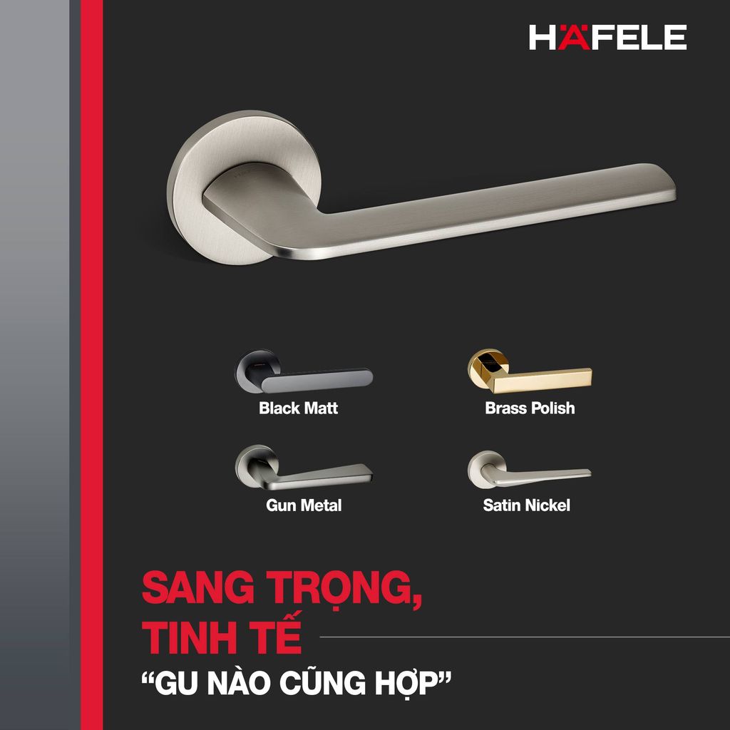 Hướng dẫn chọn mua khóa tay gạt Hafele