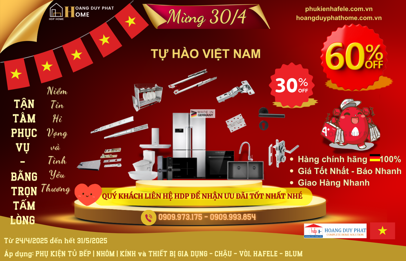 khuyến mãi hafele 2025 - hoàng duy phát