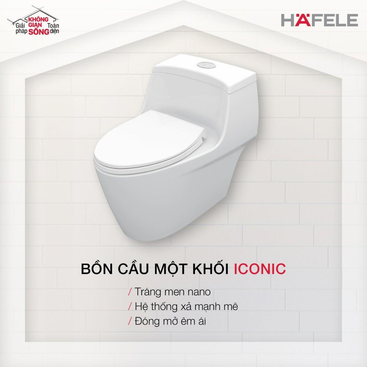Bồn cầu nguyên khối có lớp phủ nano-composite