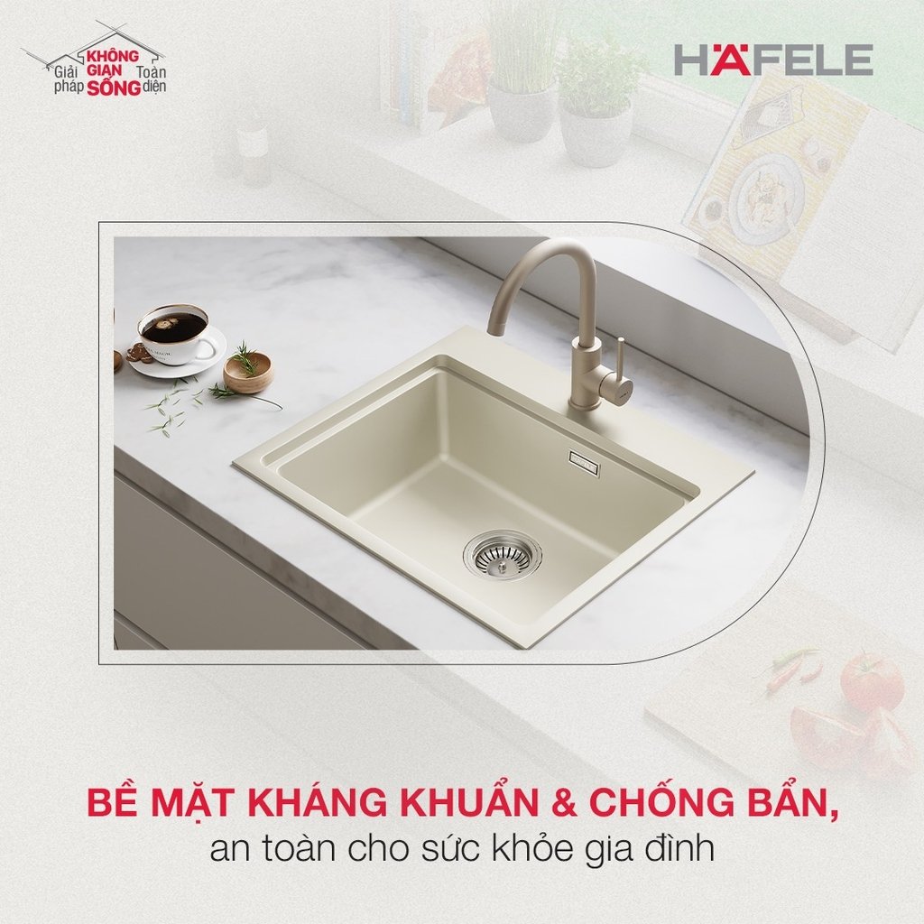 chậu rửa chén 1 hộc hafele
