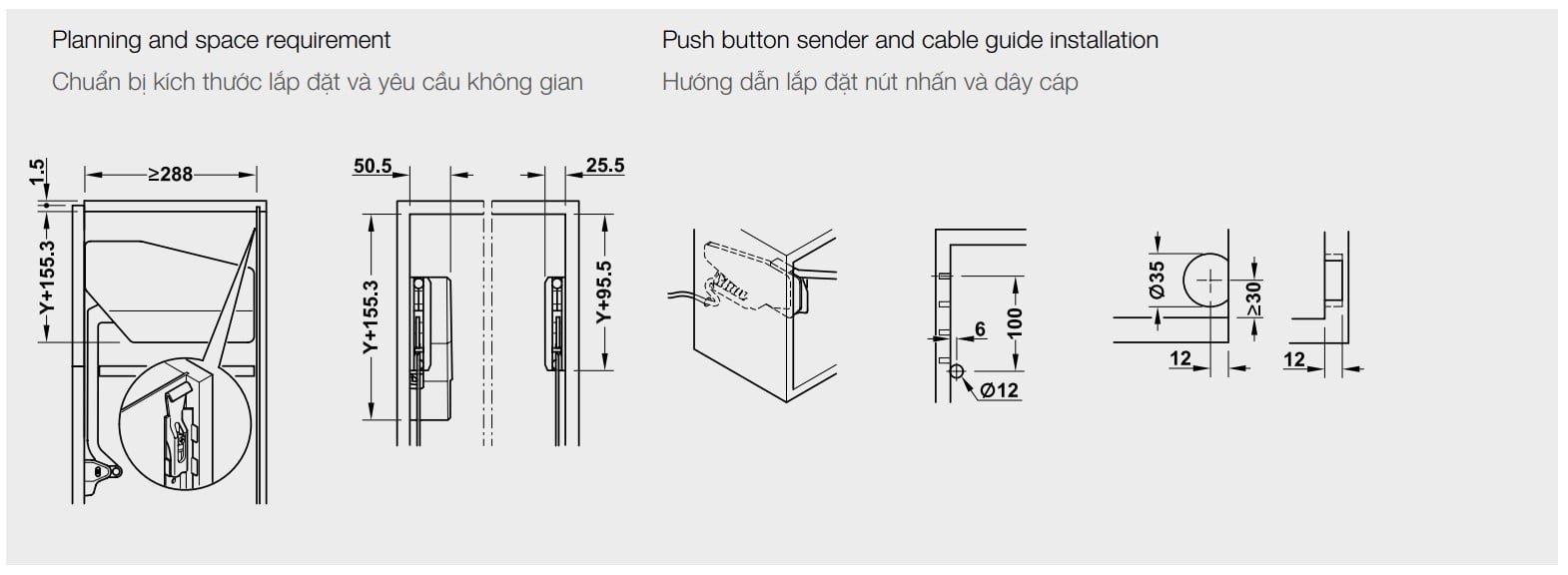 FREE FOLD E - DOUBLE FLAP LIFT UP FITTING