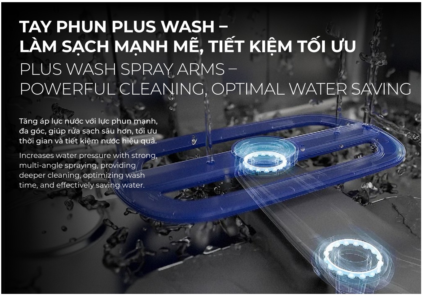 công nghệ mới của Máy rửa chén độc lập Hafele HDW-F6072B 535.29.700