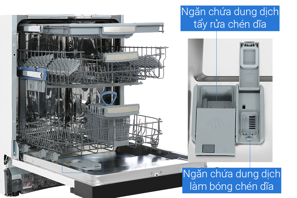Máy rửa chén âm bán phần Häfele HDW-HI60B 533.23.210 - hình thực tế 3