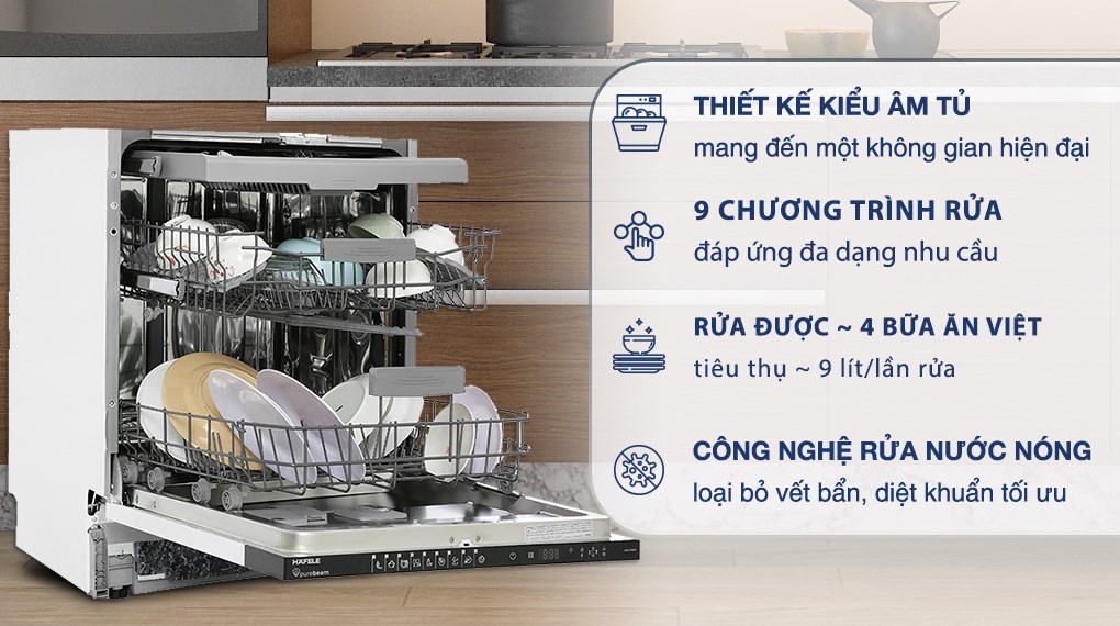 Máy rửa chén âm toàn phần Hafele HDW-FI60D 533.23.320